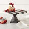 Mud Pie Black and White Marble Cake Pedestal