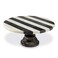 Mud Pie Black and White Marble Cake Pedestal