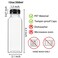 Moretoes 40pcs 12oz Plastic Juice Bottles with Caps Bulk Clear Beverage Containers for Juicing Drinking Milkshake Tea and Other Beverages