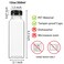 Moretoes 40pcs 12oz Plastic Juice Bottles with Caps Bulk Clear Beverage Containers for Juicing Drinking Milkshake Tea and Other Beverages