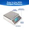 Penn Scale PS20 Digital Kitchen Portion Scale 20lb Electric Kitchen Scale with 001lb Readability Removable Platter LCD Display KG Lb Oz Unit Conversion AC Battery Powered