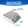 Penn Scale PS20 Digital Kitchen Portion Scale 20lb Electric Kitchen Scale with 001lb Readability Removable Platter LCD Display KG Lb Oz Unit Conversion AC Battery Powered