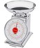Escali DS115B Mercado Retro Classic Mechanical Dial Stainless Steel Scale Removeable Bowl Tare Functionality 11lb Capacity Stainless