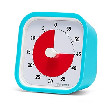 TIME TIMER 60 Minute MOD Education Edition &nbsp; Visual Timer with Desktop Software for Kids Classroom Learning Teachers Desk Clock Study Tool and Office Meetings with Silent Operation Sky Blue