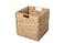 Trademark Innovations 12 Foldable Hyacinth Storage Basket with Iron Wire Frame