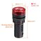 uxcell 3Pcs Red Indicator Light with Buzzer ACDC 12V 22mm Panel Mount Flashing Alarm for Electrical Control Panel HVAC DIY Projects