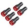 uxcell 5Pcs Red Light with Buzzer ACDC 12V 22mm Panel Mount Flashing Alarm for Electrical Control Panel HVAC DIY Projects