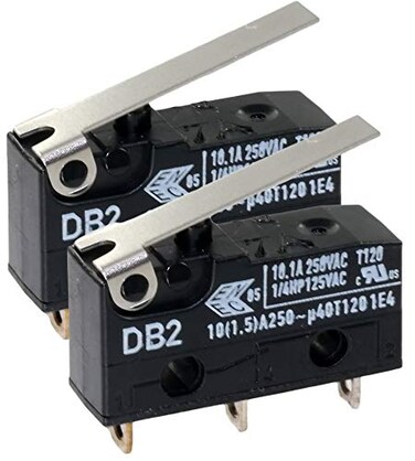 ZF Electronics 2X Cherry Db2ca1lb Micro Switch Hinge Lever Spdt 101a 250v No59K9990