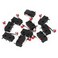 HiLetgo 10pcs Micro Limit Switch KW123 AC 250V 5A SPDT 1NO 1NC Micro Switch Normally Open Close Limit Switch with Roller Lever Arm Black