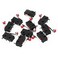 HiLetgo 10pcs Micro Limit Switch KW123 AC 250V 5A SPDT 1NO 1NC Micro Switch Normally Open Close Limit Switch with Roller Lever Arm Black