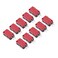 Hilitand 10Pcs Red 3Pins Start Push Button Micro Switch Replacement for Gaming Player