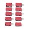 Hilitand 10Pcs Red 3Pins Start Push Button Micro Switch Replacement for Gaming Player
