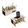uxcell 20Pcs 6mm Horizontal Slide Switch DP3T 2P3T 8 Terminals PCB Panel Latching