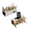 uxcell 20Pcs 6mm Horizontal Slide Switch DP3T 2P3T 8 Terminals PCB Panel Latching