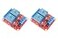 NOYITO 2 Channel Relay Module with Isolated Optocoupler 5V 12V 24V High Low Level Trigger Module Triggered Pack of 2 24V Red