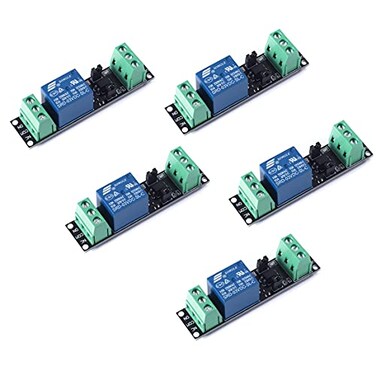 Teyleten Robot DC 1 Channel Optocoupler 3V33V Relay High Level Driver Module Isolated Drive Control Board 3V33V Relay Module for Arduino Pack of 5