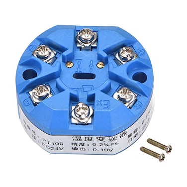 uxcell PT100 Temperature Sensor Transmitter 24V DC 010V 0 to 100