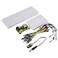 HUAREW Breadboard Kit with Power Supply Module Jumper WiresBattery Clip830 400 tiePoints Breadboard