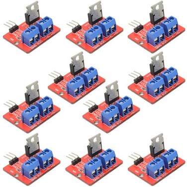 WMYCONGCONG 10 PCS IRF520 MOSFET Driver Module 024V MOSFET Button Driver Module Compatible with Arduino MCU ARM Raspberry Pi