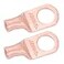 SELTERM 2pcs 8 AWG 38 Stud Copper Wire Lugs Battery Cable Ends Ring Terminals 8 Gauge Terminal Connectors UL Heavy Duty Bare Copper Eyelets