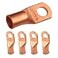 SELTERM 5pcs 10 AWG 38 Stud Copper Wire Lugs Ring Terminals Battery Cable Ends 0 Gauge Ring Terminal Connectors UL Heavy Duty Bare Copper Eyelets Battery Terminal Connectors