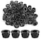 Bonsicoky 50 Pcs Black Snap Bushing 12 Mounting Diameter for 38 and Below Cables Plastic Snap Bushing for Cable Hose Wire