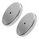 Master Magnetics Ceramic Round Base Magnet Fastener Pack HeavyDuty Strong Magnets 95 lb Pull Each NickelPlated 320 Diameter 0270 Hole 0445 Thick 2Pack