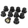 uxcell 10 Pcs 4 mm Shaft Insert Dia Potentiometer Control Rotary Knobs Black