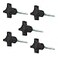 POWERTEC 5 Pack 1420 4 Point Knobs with 2 Threaded Stud Thumb Screw Knobs with bolts for Lawn Mower Umbrella Base Woodworking Tools Jigs Clamps QNB3011