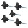 POWERTEC 5 Pack 1420 4 Point Knobs with 2 Threaded Stud Thumb Screw Knobs with bolts for Lawn Mower Umbrella Base Woodworking Tools Jigs Clamps QNB3011