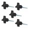 POWERTEC 5 Pack 1420 4 Point Knobs with 2 Threaded Stud Thumb Screw Knobs with bolts for Lawn Mower Umbrella Base Woodworking Tools Jigs Clamps QNB3011