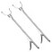uxcell 36inch Grabber Gripper Tool Extender Claw Garbage Picker Stainless Steel Gray 2Pcs