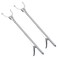 uxcell 36inch Grabber Gripper Tool Extender Claw Garbage Picker Stainless Steel Gray 2Pcs