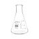 EISCO Erlenmeyer Flask 100mL Borosilicate Glass Narrow Neck Flasks Conical Flasks Glass Flasks