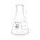 EISCO Erlenmeyer Flask 100mL Borosilicate Glass Narrow Neck Flasks Conical Flasks Glass Flasks