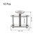 uxcell Flow Control Tubing Clamps Adjustable Swivel Screw Compressor Hose Clamp for Lab 10Pcs