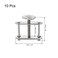 uxcell Flow Control Tubing Clamps Adjustable Swivel Screw Compressor Hose Clamp for Lab 10Pcs