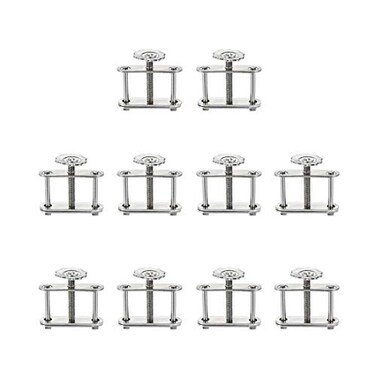 uxcell Flow Control Tubing Clamps Adjustable Swivel Screw Compressor Hose Clamp for Lab 10Pcs