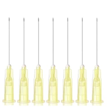 GODCREAT 30Ga 1 Inch Needle for Lab100 Pack Luer Lock Dispensing Accessories Individually Packaged