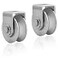 XHMAXE 2Pack 3 Stainless Steel U Groove Pulley Wheel Heavy Duty Caster Wheel Track Sliding Gate Roller 1880lbs Load Bearing for Swing Sliding Gate