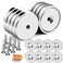 DIYMAG Strong Mounting Magnets Round with Screws Hole 110LBS 8Pack Silver