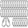 EVANCENT 100PCS Quick Links 14 Inch Diameter Quick Chain Link 620lbs Capacity Heavy Duty Carabiner Clips Galvanized Thread Quick Link D Shape Locking Carabiner for Safety Chain Swing Gym Hammock