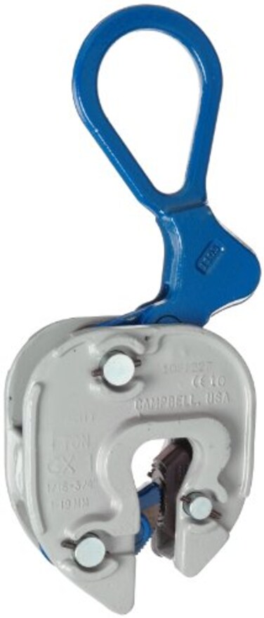 Campbell 6423005 Vertical and Horizontal to Vertical GX Plate Lifting Clamp 116 34 Grip 1 ton Working Load Limit