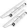Frienda 2 Pieces Plastic Measuring Rolling Ruler Drawing Parallel Multifunctional Drafting Ruler for Architect Office Math12 Inch