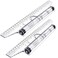 Frienda 2 Pieces Plastic Measuring Rolling Ruler Drawing Parallel Multifunctional Drafting Ruler for Architect Office Math12 Inch