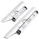 Frienda 2 Pieces Plastic Measuring Rolling Ruler Drawing Parallel Multifunctional Drafting Ruler for Architect Office Math6 Inch 12 Inch