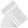 LEXININ 100 Pack 8 Inch Clear Plastic Ruler 20cm Plastic Straight Ruler for Designer Engineer