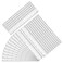 LEXININ 100 Pack 8 Inch Clear Plastic Ruler 20cm Plastic Straight Ruler for Designer Engineer
