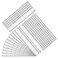 LEXININ 100 Pack 8 Inch Clear Plastic Ruler 20cm Plastic Straight Ruler for Designer Engineer