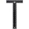 Mr. Pen Mr Pen T Square T Ruler 12 inch Metal Ruler T Square Ruler Drafting Tools Architect Ruler Set Square Drafting Ruler Tsquare Truler Architectural Triangle Tee Ruler L Square Scale Ruler